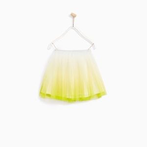 Zara girls tie dye tulle skirt